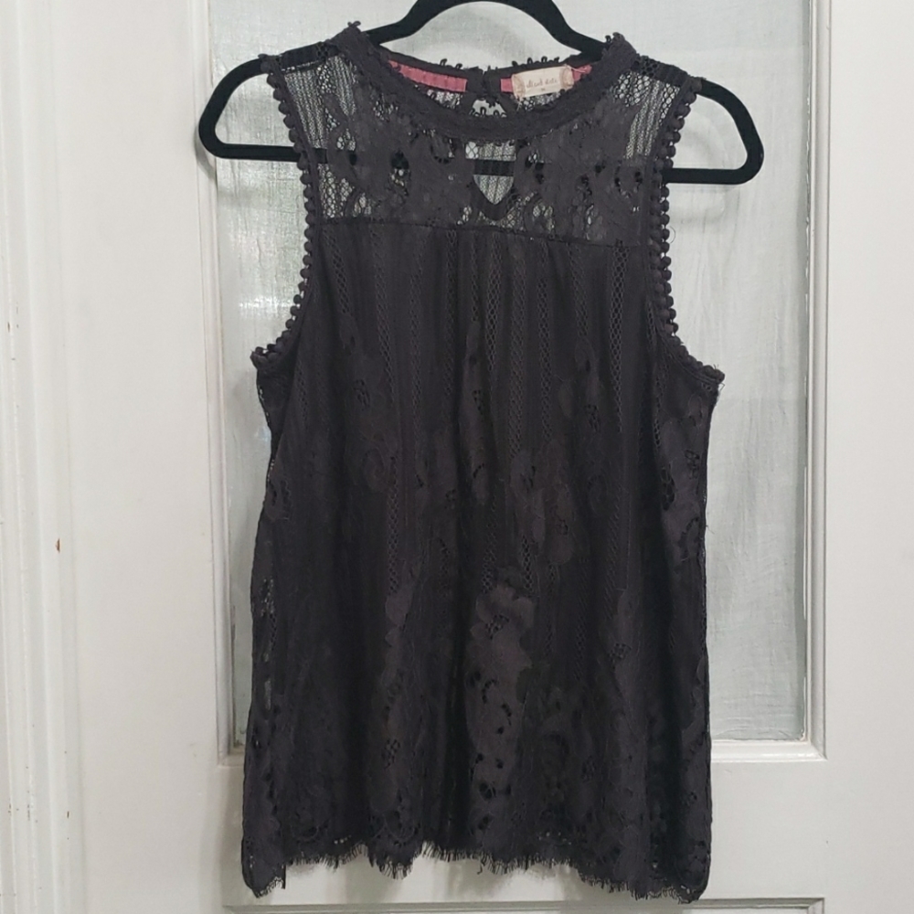 Altr'd State Black Lace Tank Top